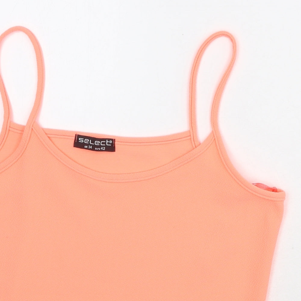 Womens UK Size 14 Select Pink Cropped Tank