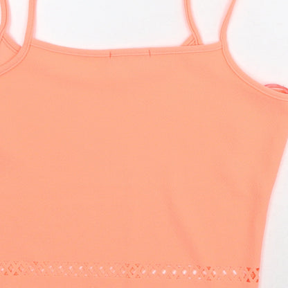 Womens UK Size 14 Select Pink Cropped Tank