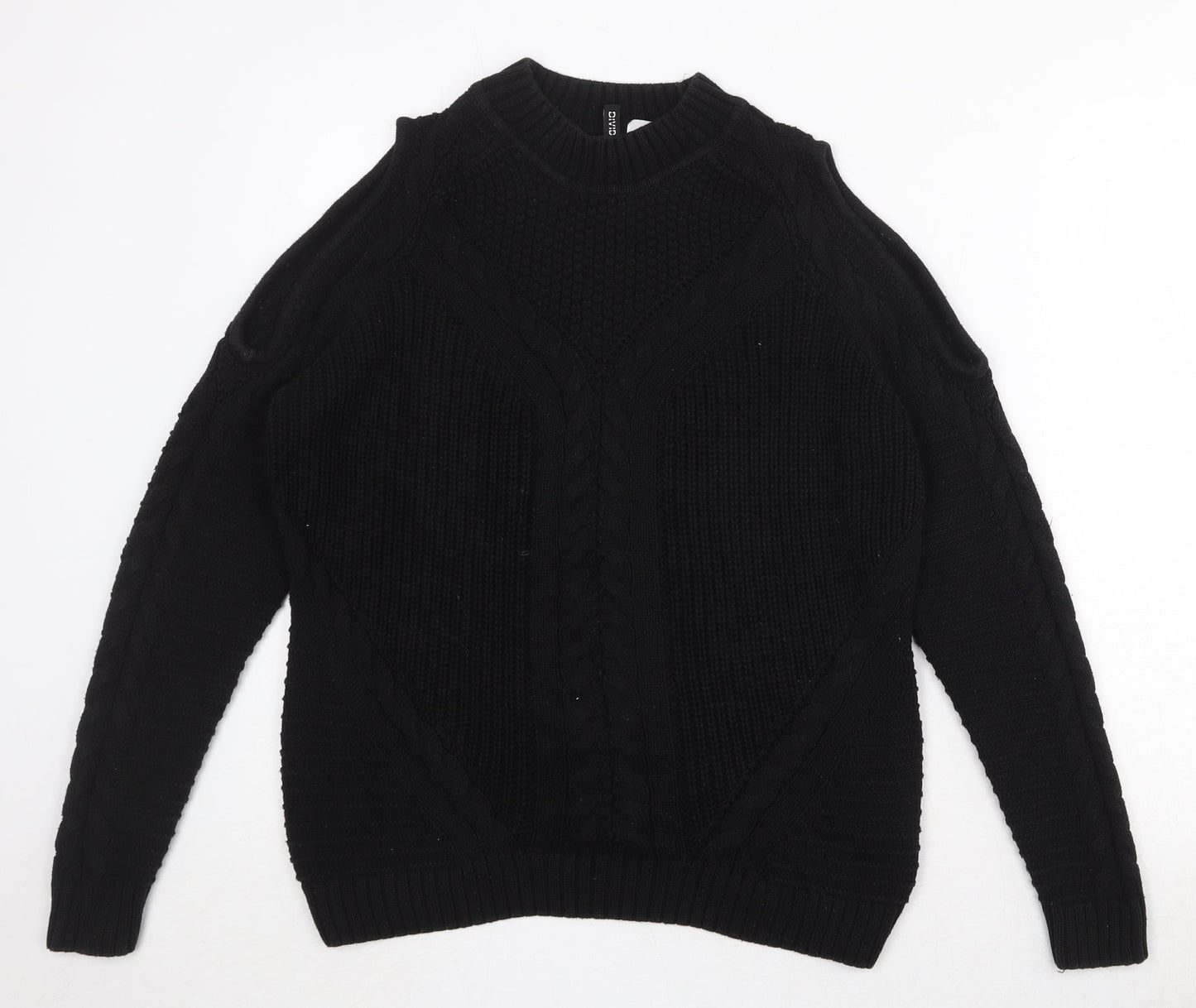 Womens UK Size M Divided by H&M Black Pullover Jumper