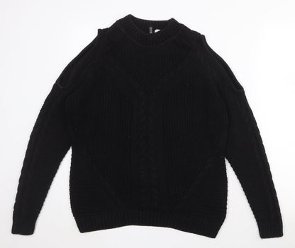 Womens UK Size M Divided by H&M Black Pullover Jumper