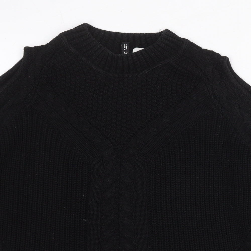 Womens UK Size M Divided by H&M Black Pullover Jumper