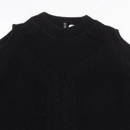 Womens UK Size M Divided by H&M Black Pullover Jumper