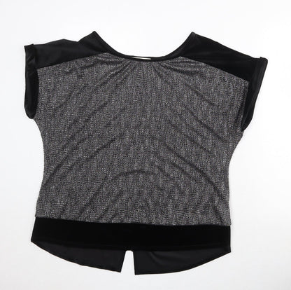 Womens UK Size L Oasis Silver Basic Blouse