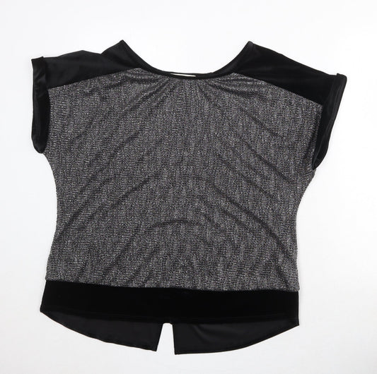 Womens UK Size L Oasis Silver Basic Blouse
