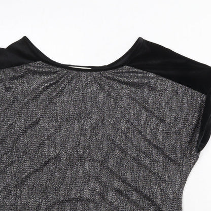 Womens UK Size L Oasis Silver Basic Blouse