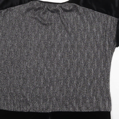 Womens UK Size L Oasis Silver Basic Blouse