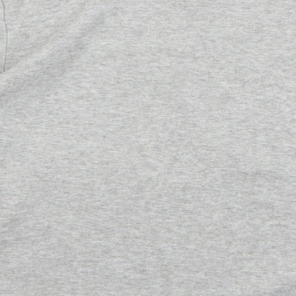Gap Girls Grey 100% Cotton Basic T-Shirt Size 4 Years Round Neck Pullover - Just The Best