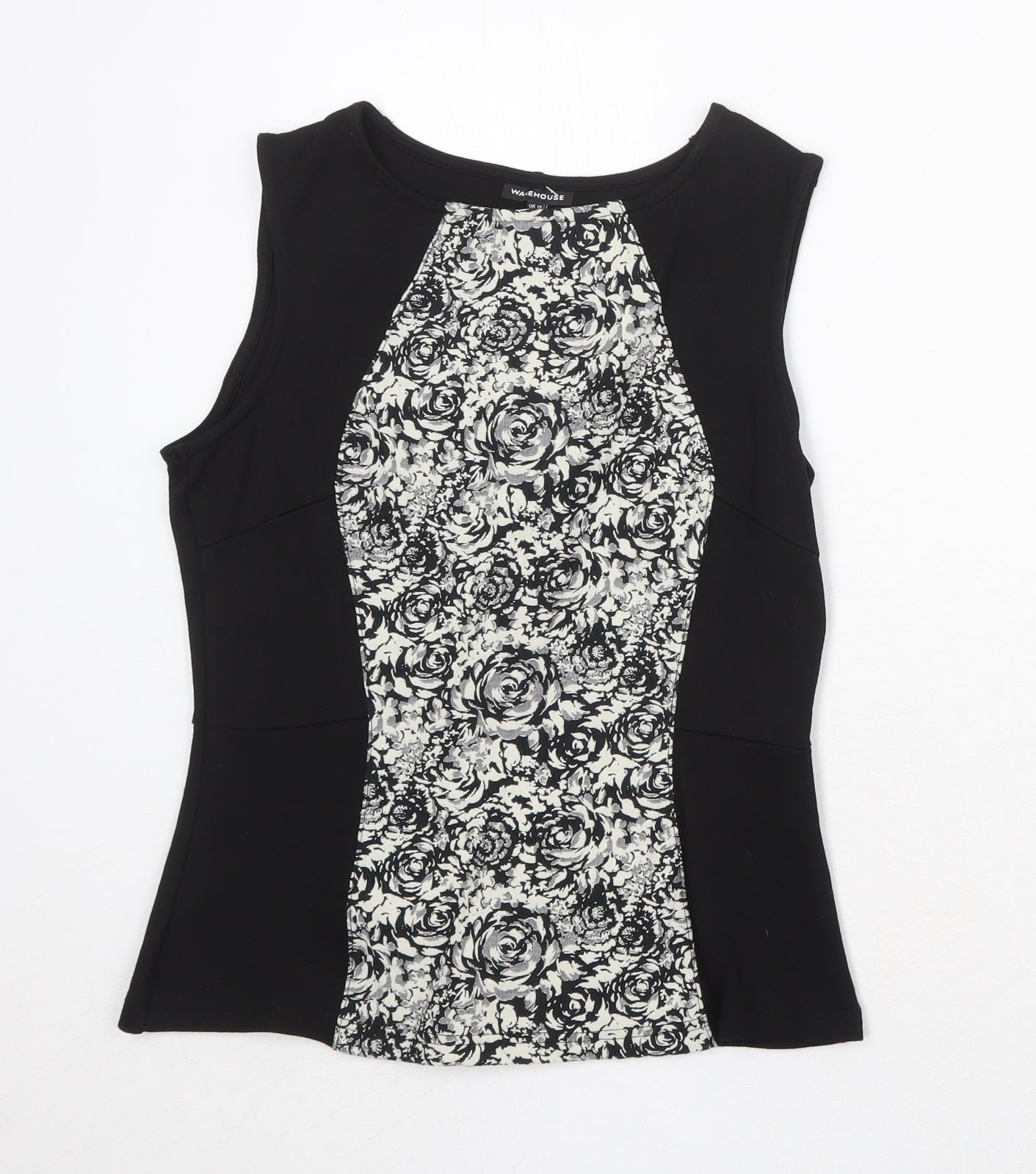 Womens UK Size 14 Warehouse Black Basic Tank