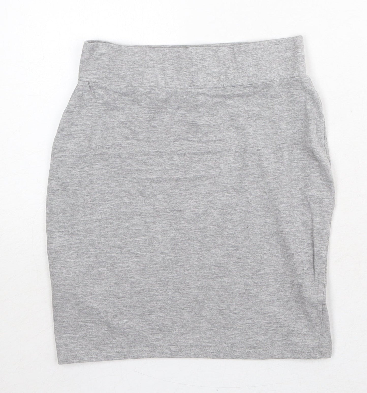 New Look Womens Grey Polyester A-Line Skirt Size 8