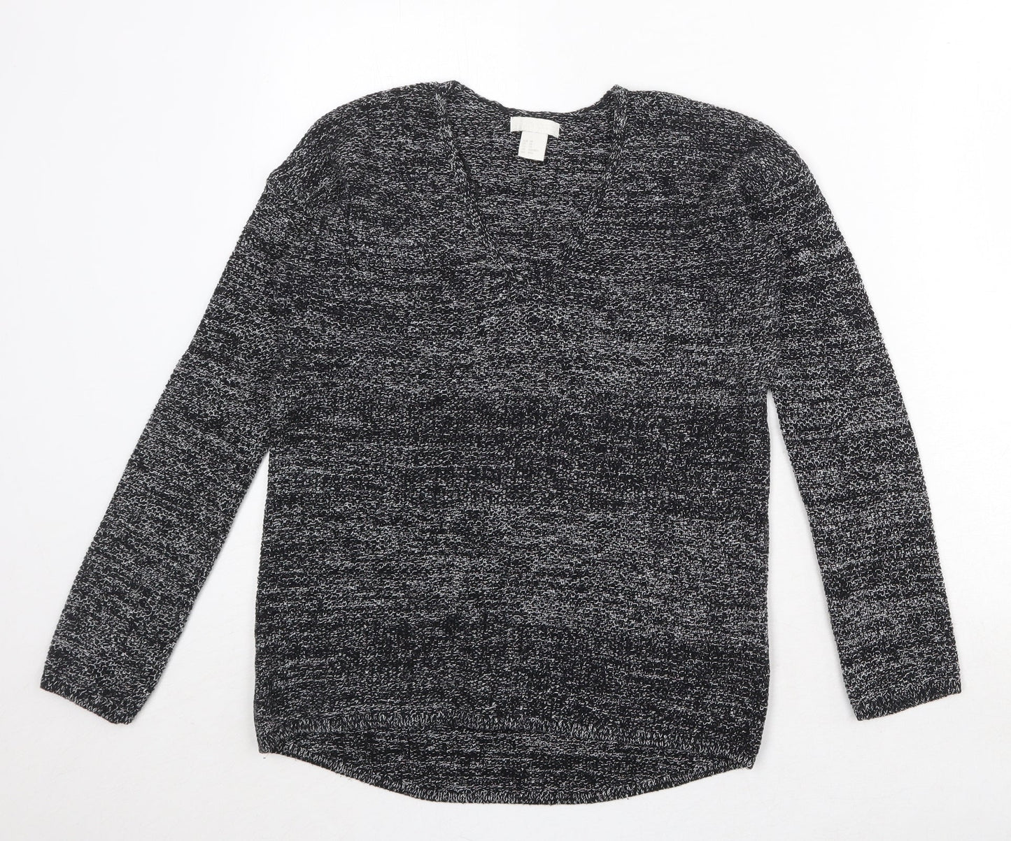 Womens UK Size XS H&M Black Pullover Jumper
