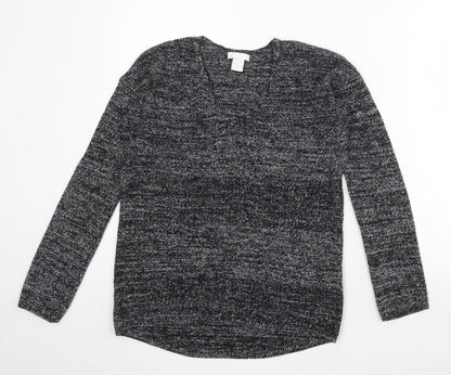 Womens UK Size XS H&M Black Pullover Jumper