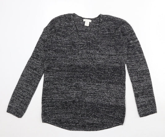 Womens UK Size XS H&M Black Pullover Jumper
