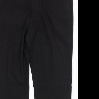 NEXT Mens Black Polyester Dress Pants Trousers Size 36 in Regular Zip