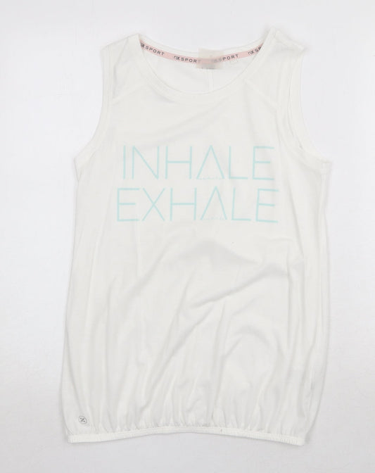 Womens UK Size 8 NEXT White Basic Tank