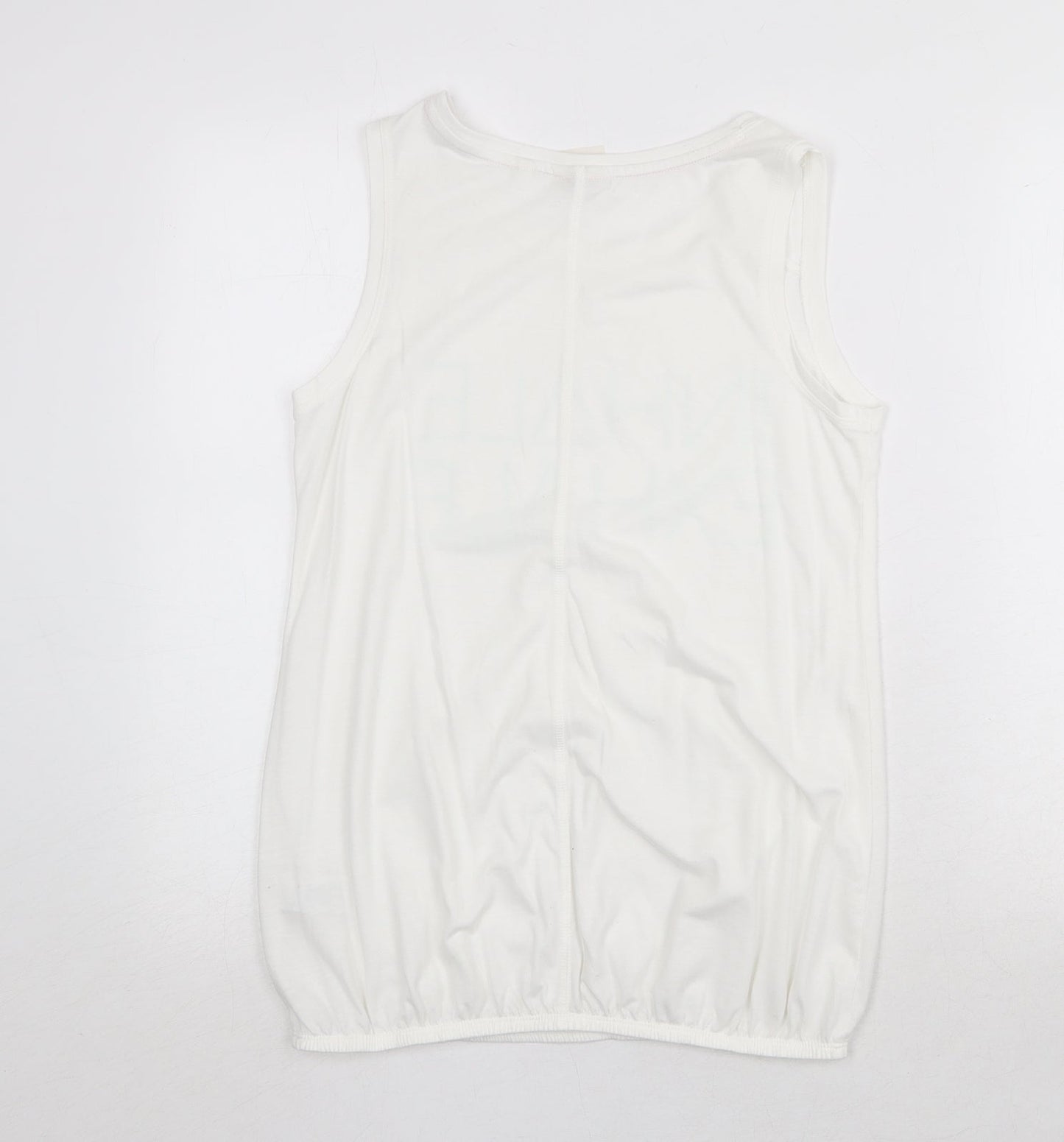 Womens UK Size 8 NEXT White Basic Tank