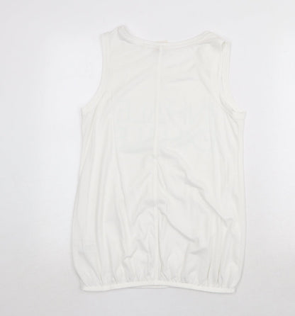 Womens UK Size 8 NEXT White Basic Tank