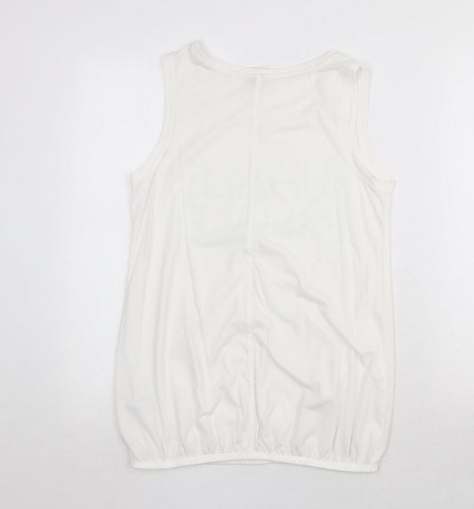Womens UK Size 8 NEXT White Basic Tank