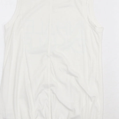 Womens UK Size 8 NEXT White Basic Tank