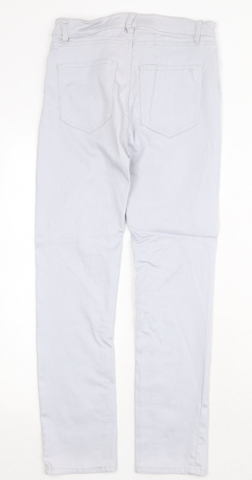 Womens UK Size 12 H&M Regular Fit Straight Grey Jeans