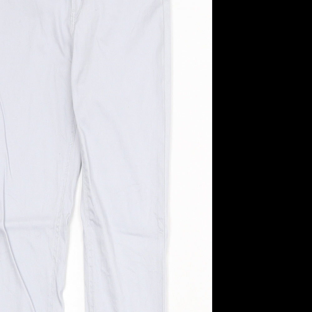 Womens UK Size 12 H&M Regular Fit Straight Grey Jeans