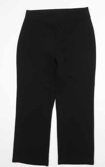 Womens UK Size 12 Bonmarché Regular Fit  Black Trousers