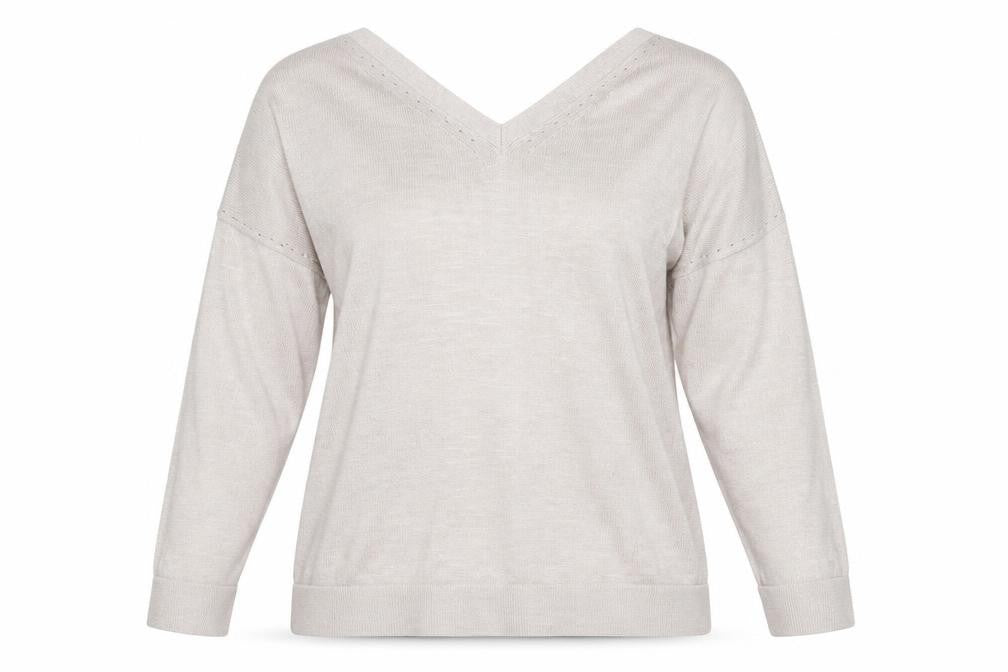 Womens UK Size S Monsoon Beige Pullover Jumper