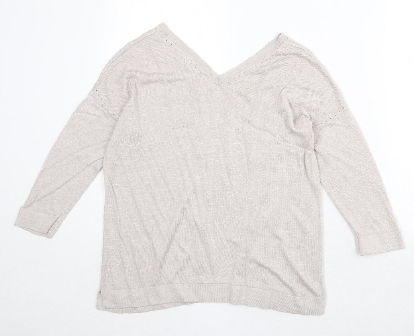 Womens UK Size S Monsoon Beige Pullover Jumper