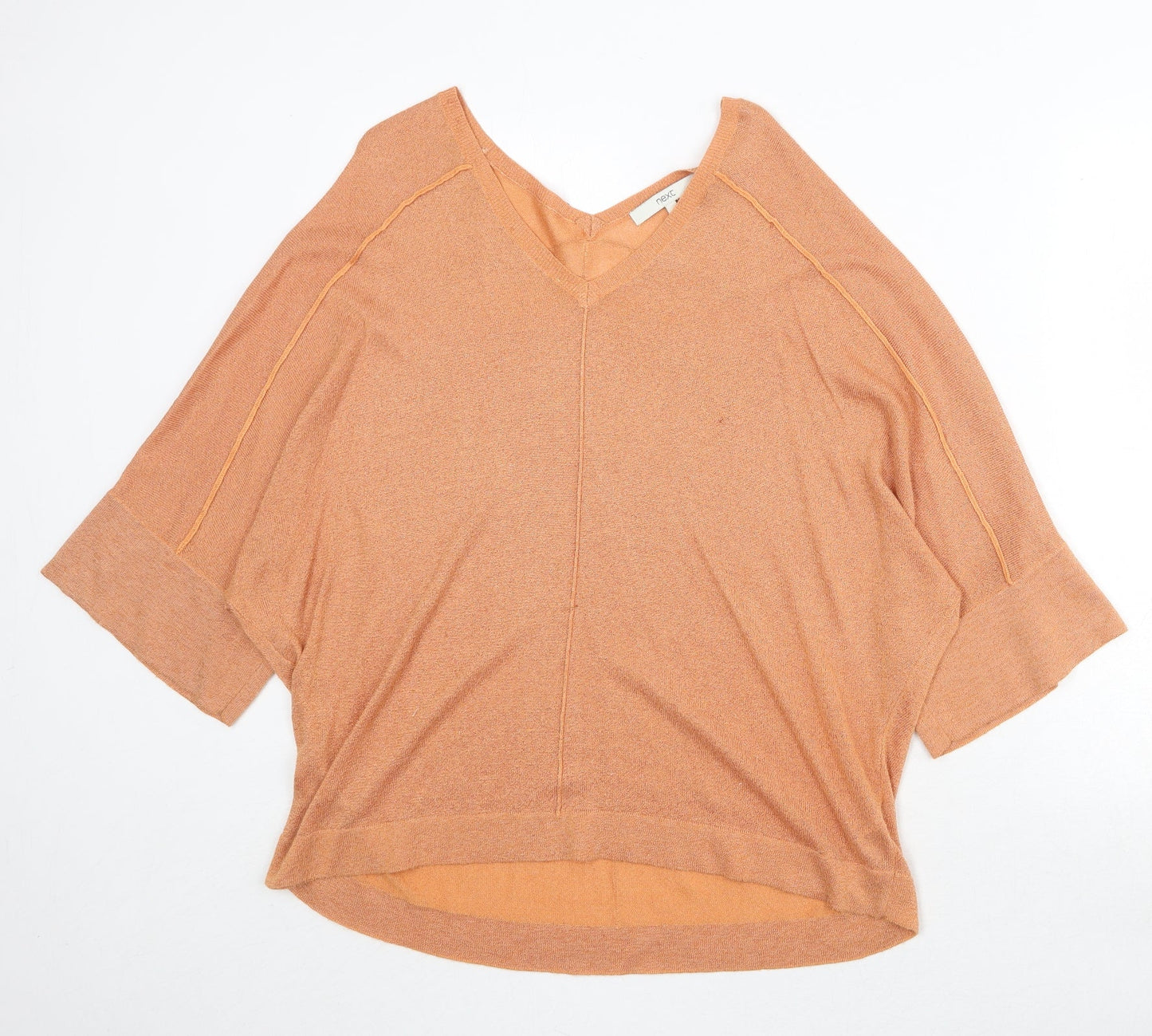 Womens UK Size S NEXT Orange Pullover Jumper