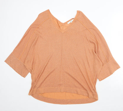 Womens UK Size S NEXT Orange Pullover Jumper