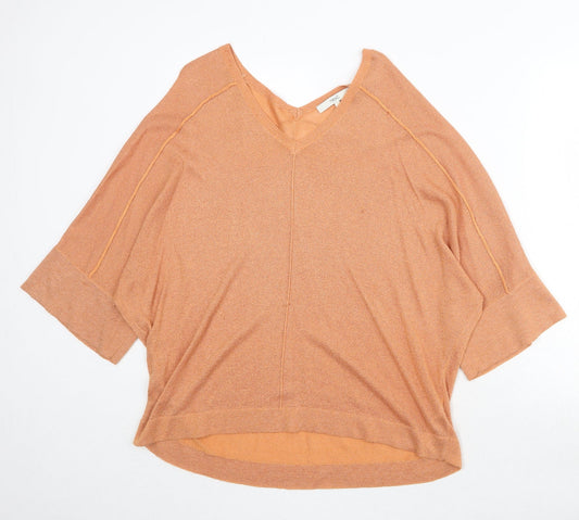 Womens UK Size S NEXT Orange Pullover Jumper