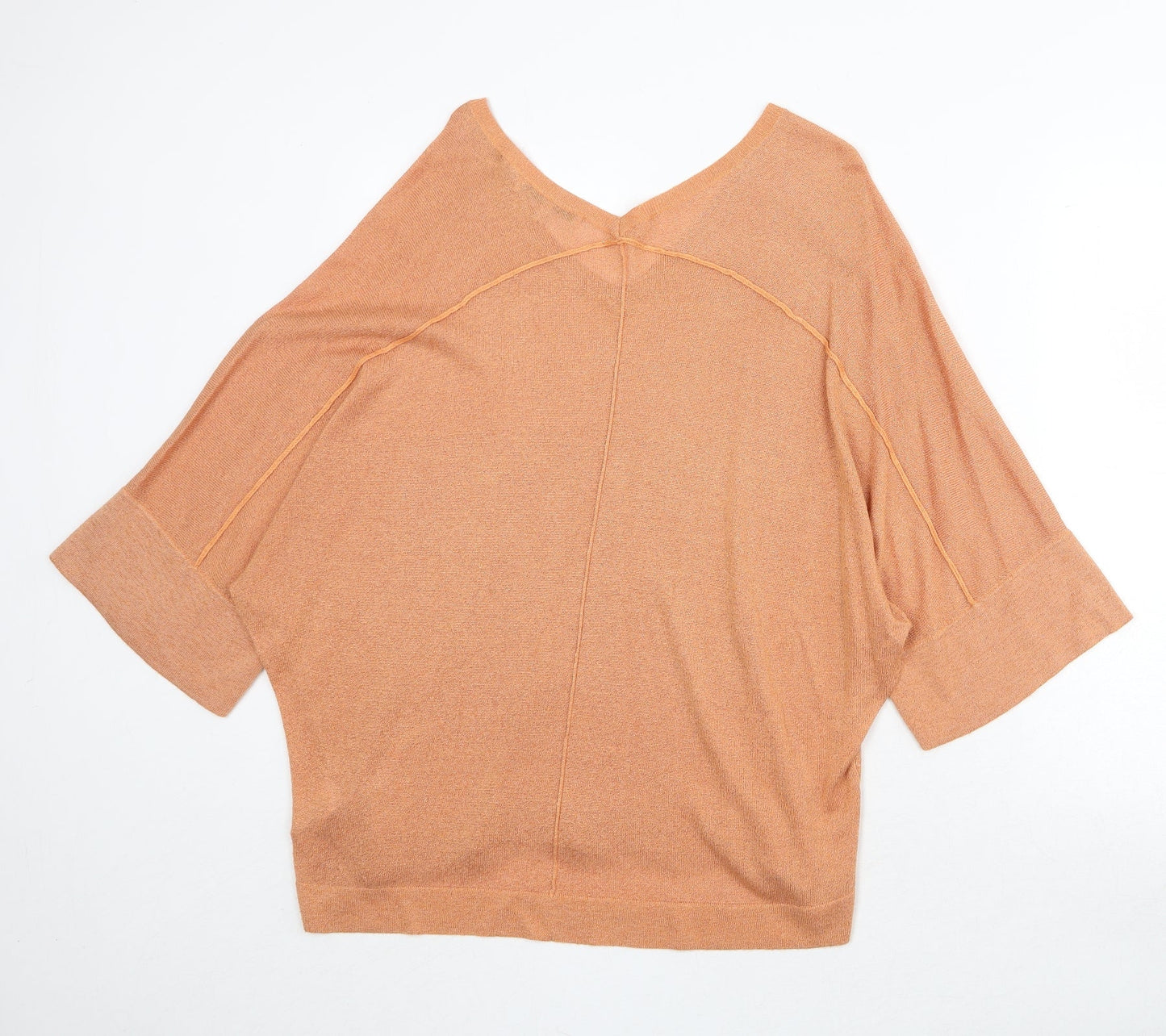 Womens UK Size S NEXT Orange Pullover Jumper