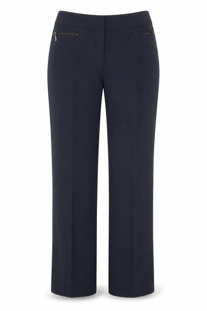 Womens UK Size 8 BHS Regular Fit Dress Pants Blue Trousers