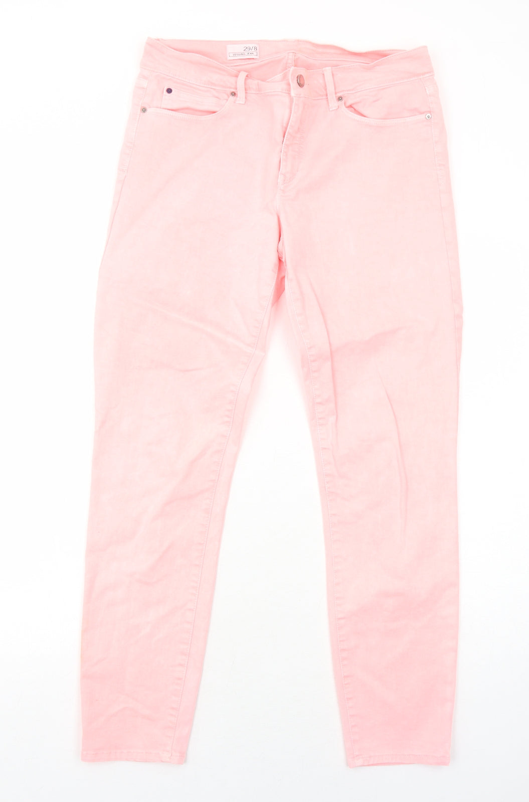 Gap Womens Pink Cotton Skinny Jeans Size 8 Regular Zip