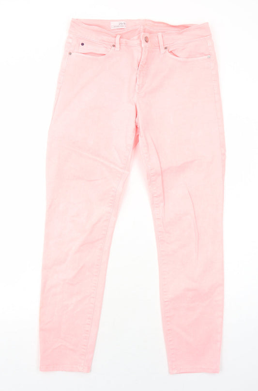 Gap Womens Pink Cotton Skinny Jeans Size 8 Regular Zip