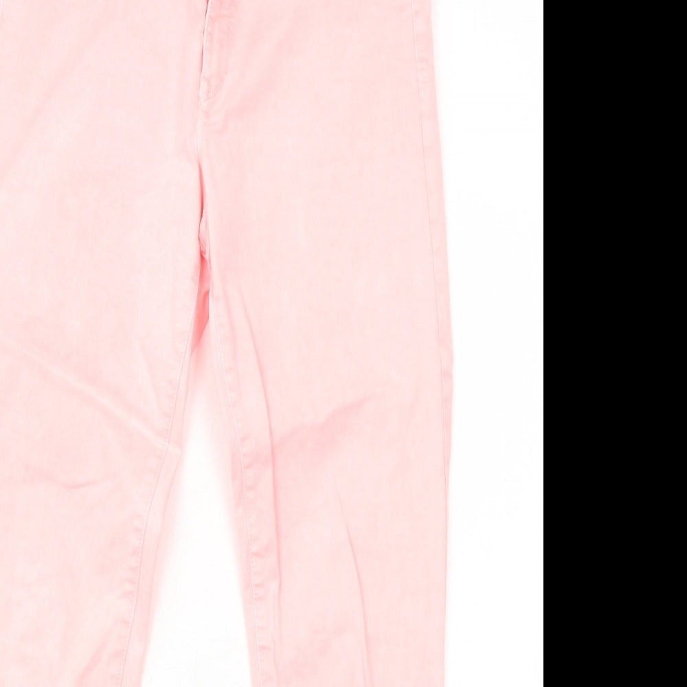 Gap Womens Pink Cotton Skinny Jeans Size 8 Regular Zip