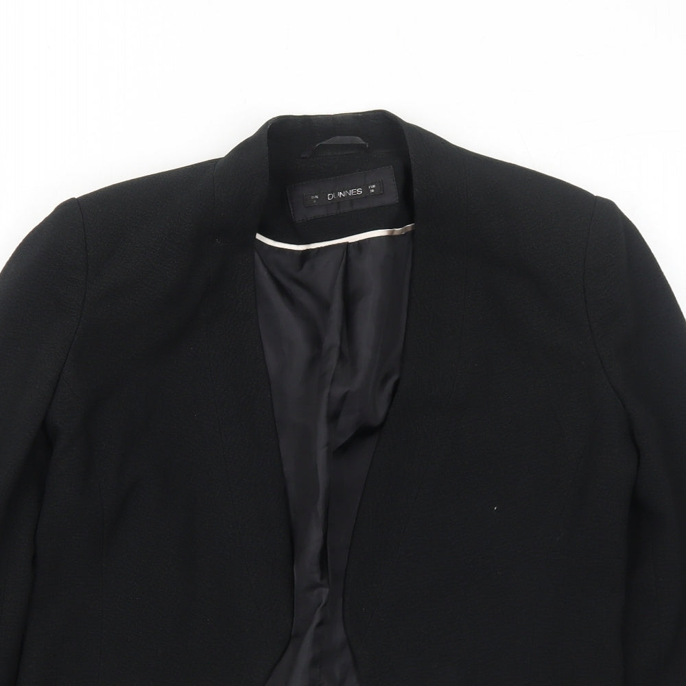Womens UK Size 8 Dunnes Stores Black Jacket