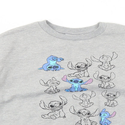 Womens UK Size S Disney Grey Pullover Sweatshirt