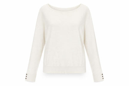 Womens UK Size S Stradivarius Ivory Pullover Jumper