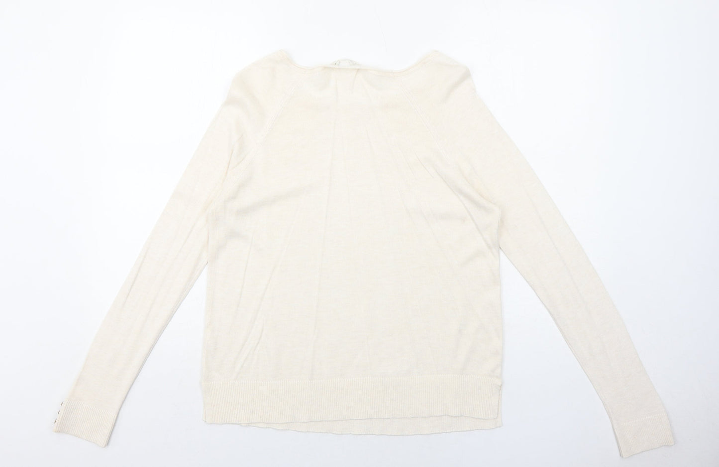 Womens UK Size S Stradivarius Ivory Pullover Jumper
