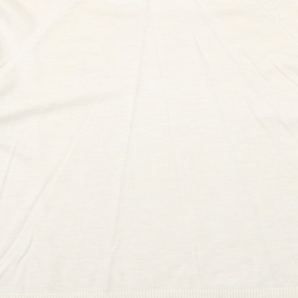 Womens UK Size S Stradivarius Ivory Pullover Jumper
