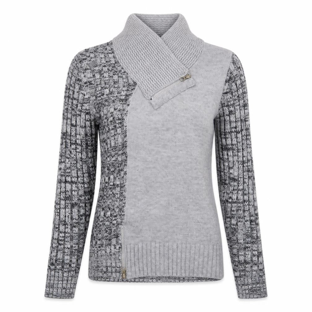 Womens UK Size 8 Rainbow Grey Pullover Jumper
