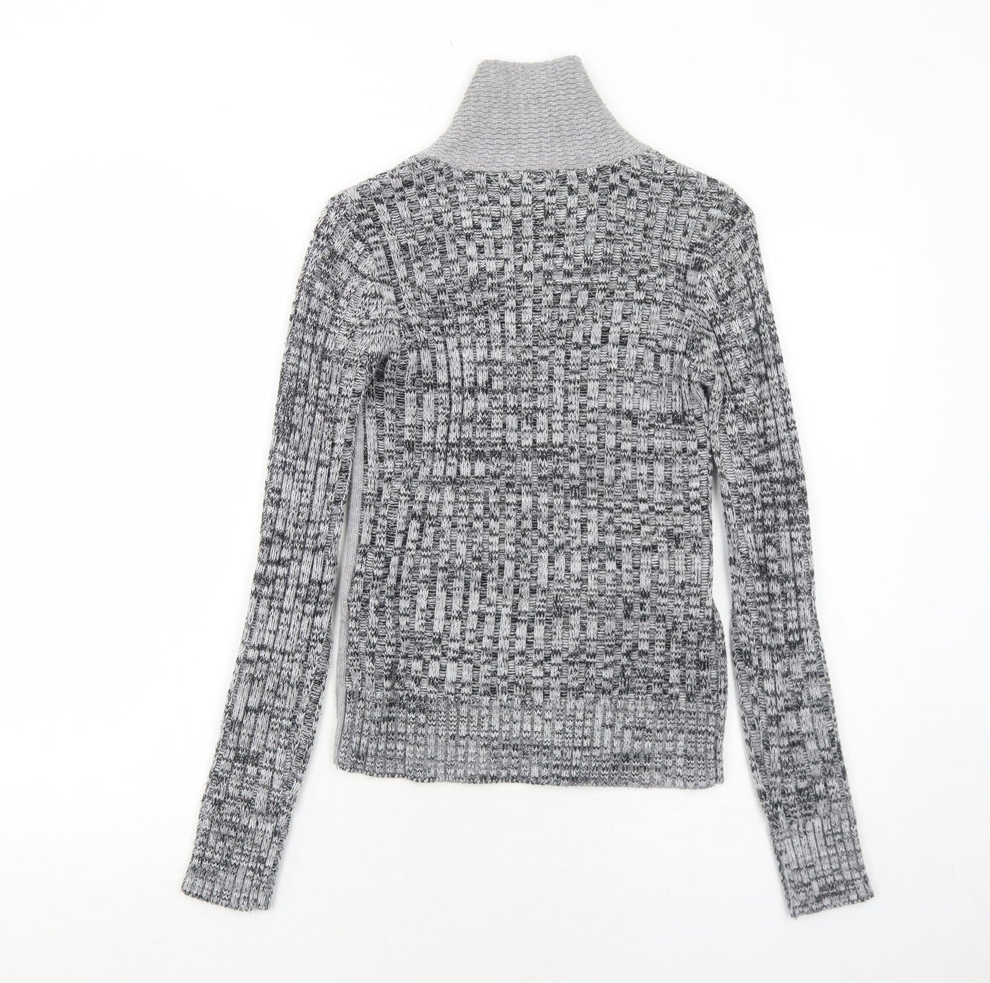 Womens UK Size 8 Rainbow Grey Pullover Jumper