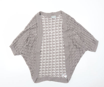 Womens UK Size S Wallis Grey Cardigan Jumper