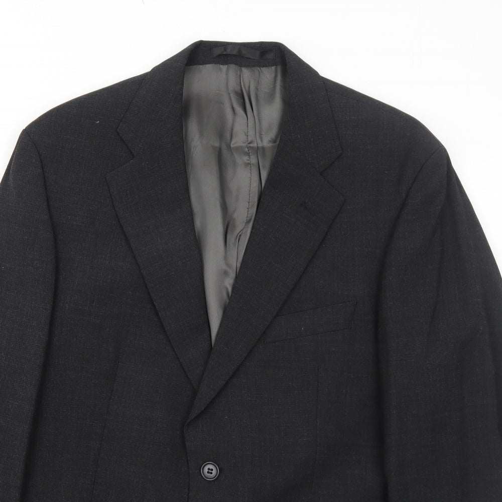 Mens UK Size 42 Impressions Regular Grey Suit Jacket