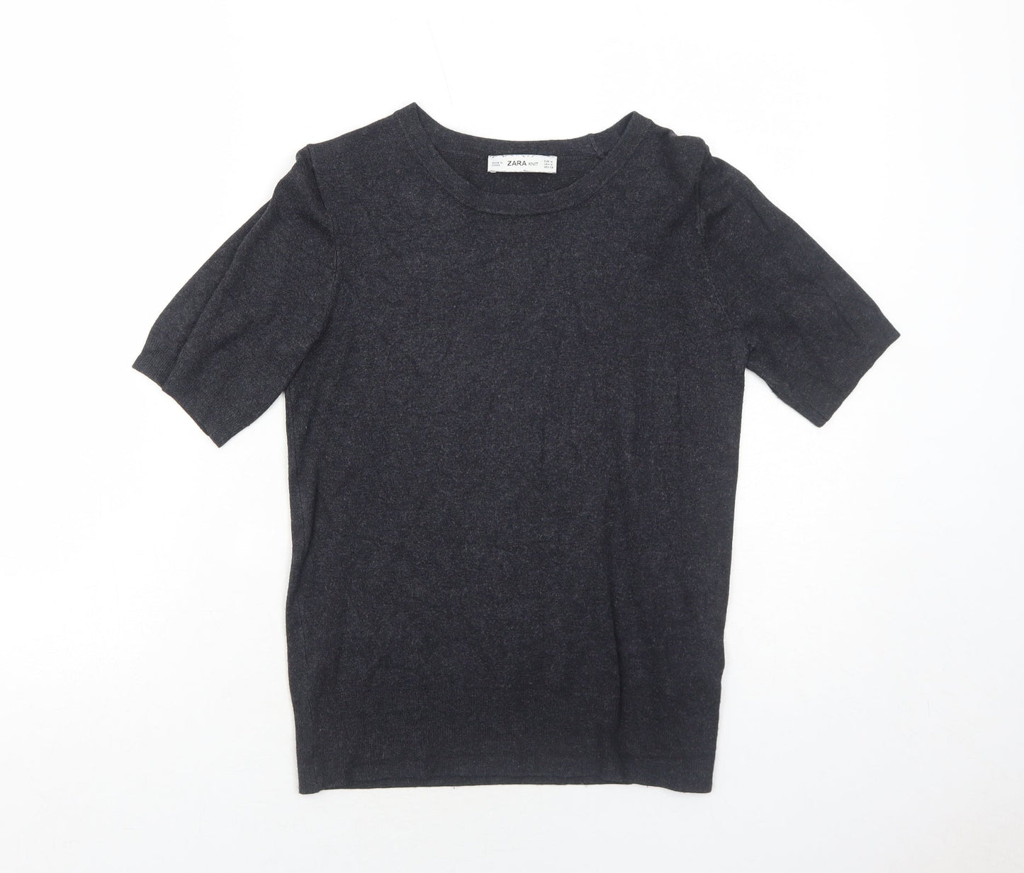 Womens UK Size M Zara Grey Pullover Jumper