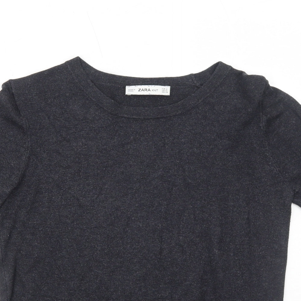 Womens UK Size M Zara Grey Pullover Jumper