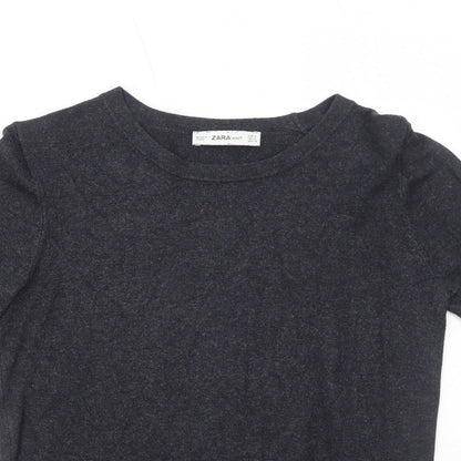 Womens UK Size M Zara Grey Pullover Jumper