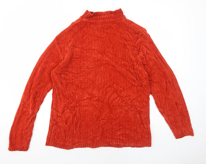 Womens UK Size L Bonmarché Orange Pullover Jumper