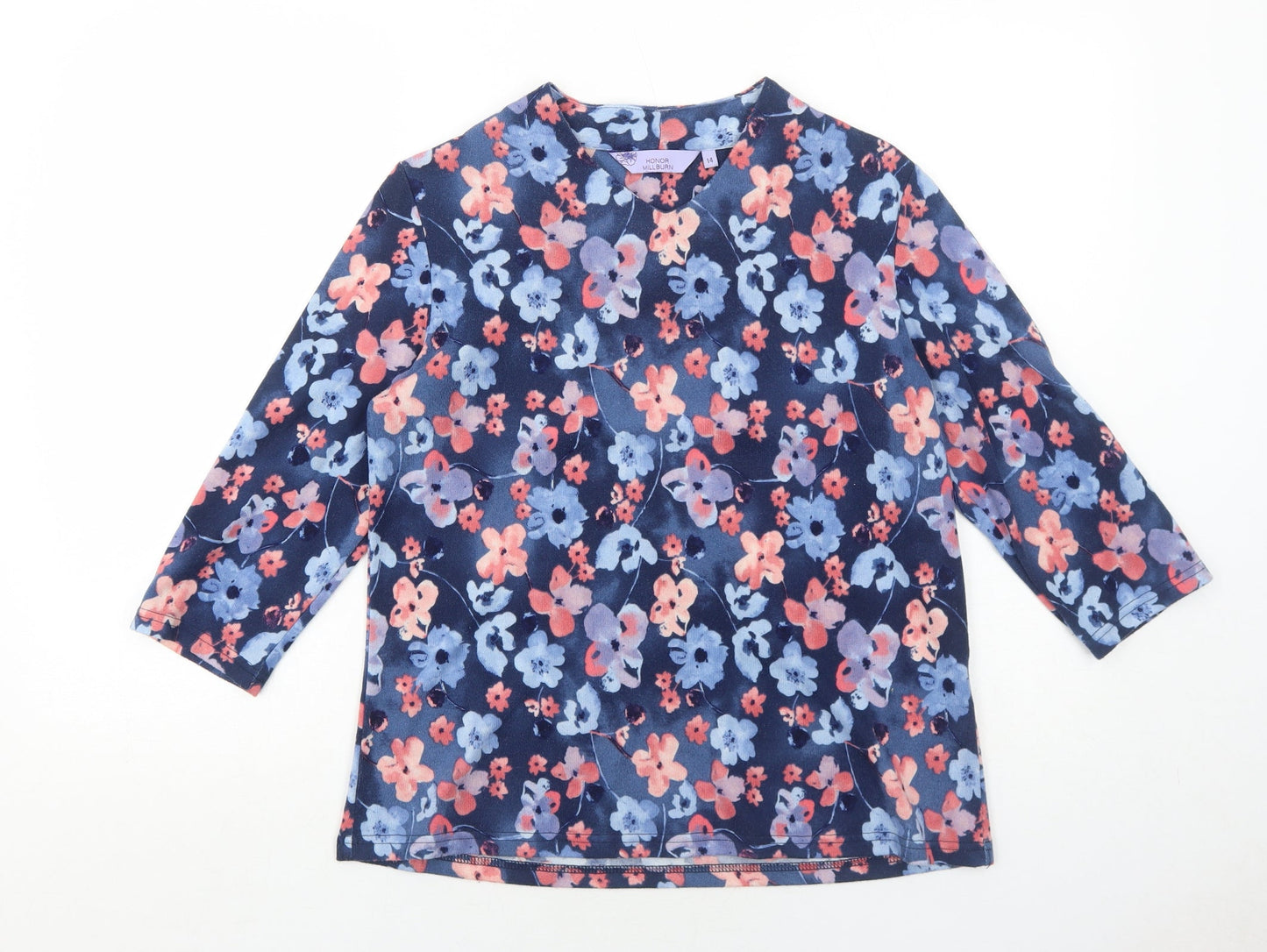 Womens UK Size 14 EWM Blue Pullover Jumper