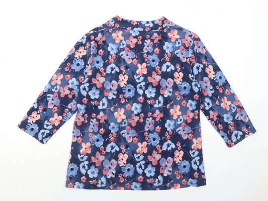Womens UK Size 14 EWM Blue Pullover Jumper